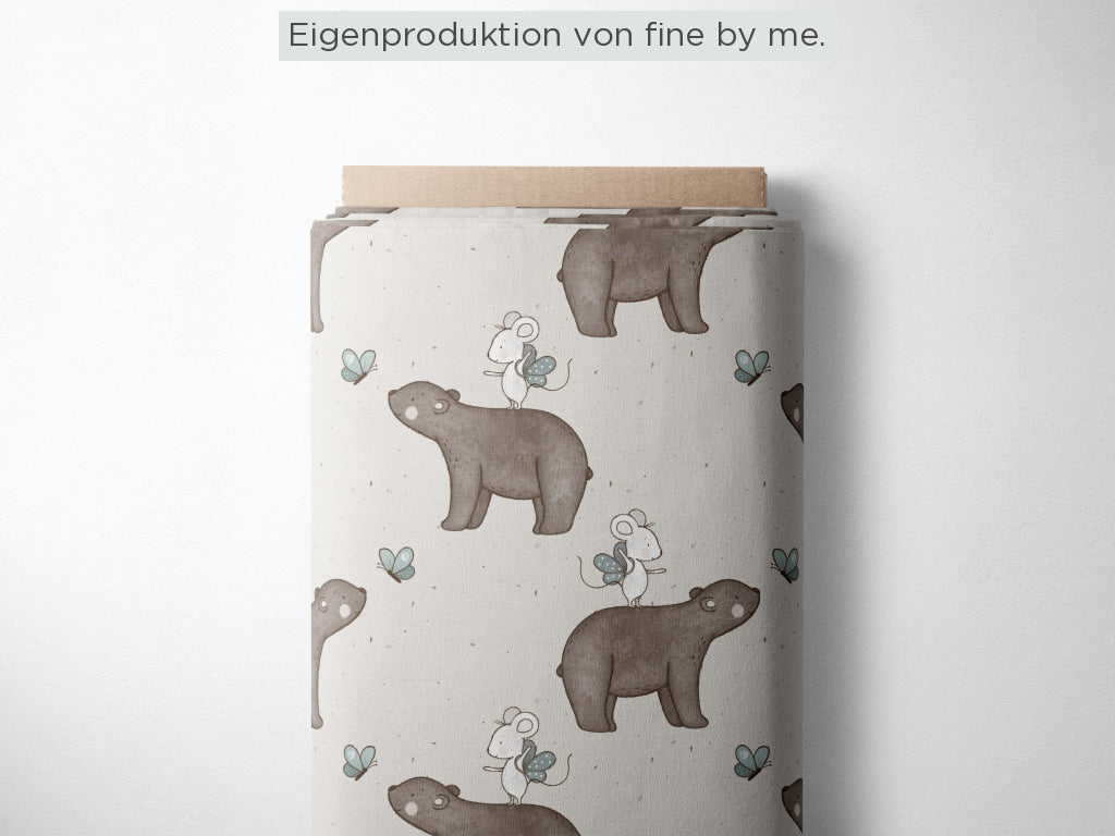 RESTSTÜCK 70cm Bio Jersey „Frühlingsgefühle“ exklusive Eigenproduktion Bio Jersey, 95% Baumwolle, 5% Elasthan, 210g/m²,