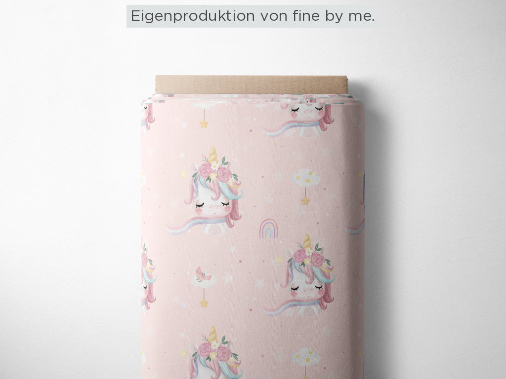 RESTSTÜCK 98cm Bio Jersey „Dreamy“ exklusive Eigenproduktion Bio Jersey, 95% Baumwolle, 5% Elasthan, 210g/m², Länge: