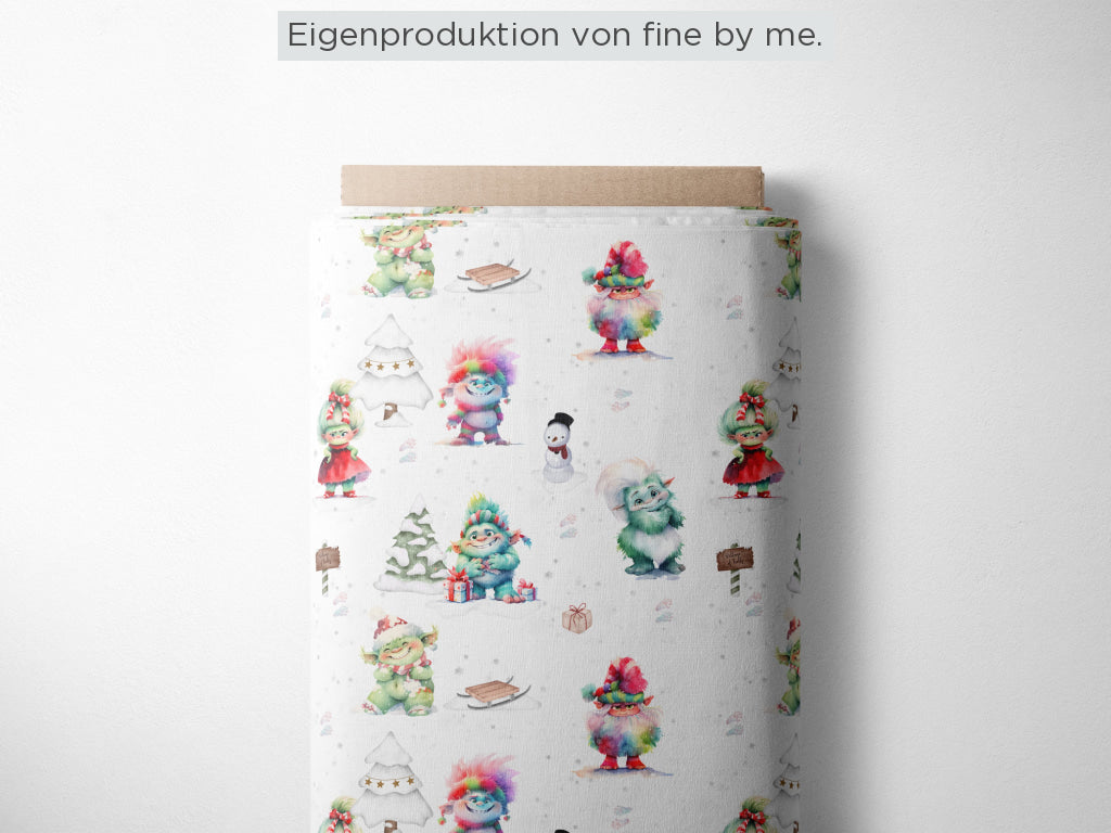 Stoffübersicht „Weihnachtstrolle“