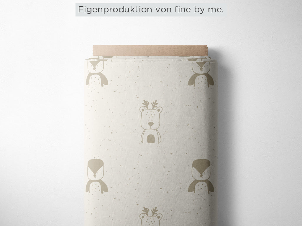Lagerware: Bio Sommersweat „Pingu und Elch“ exklusive Eigenproduktion Bio Sommersweat, 95% Baumwolle, 5% Elasthan,