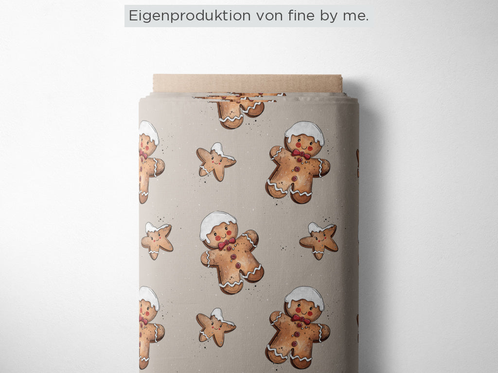 RESTSTÜCK 100cm Bio Sommersweat „Lebkuchen“ exklusive Eigenproduktion Bio Sommersweat, 95% Baumwolle, 5% Elasthan,
