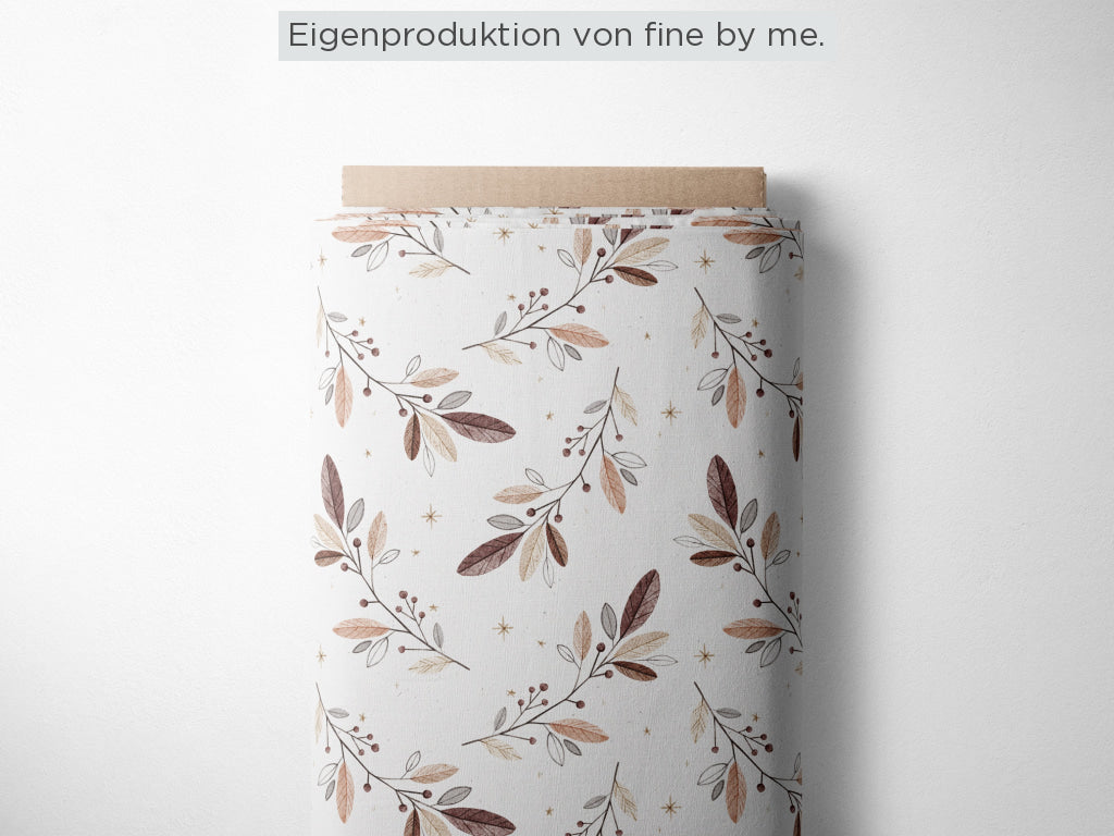 Lagerware: Bio Sommersweat „Winter Branches“ exklusive Eigenproduktion Bio Sommersweat, 95% Baumwolle, 5% Elasthan,