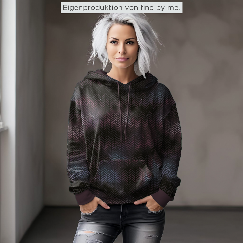 Lagerware: Bio Sommersweat „Nebula Mystic Night“ exklusive Eigenproduktion Bio Sommersweat, 95% Baumwolle, 5% Elasthan,