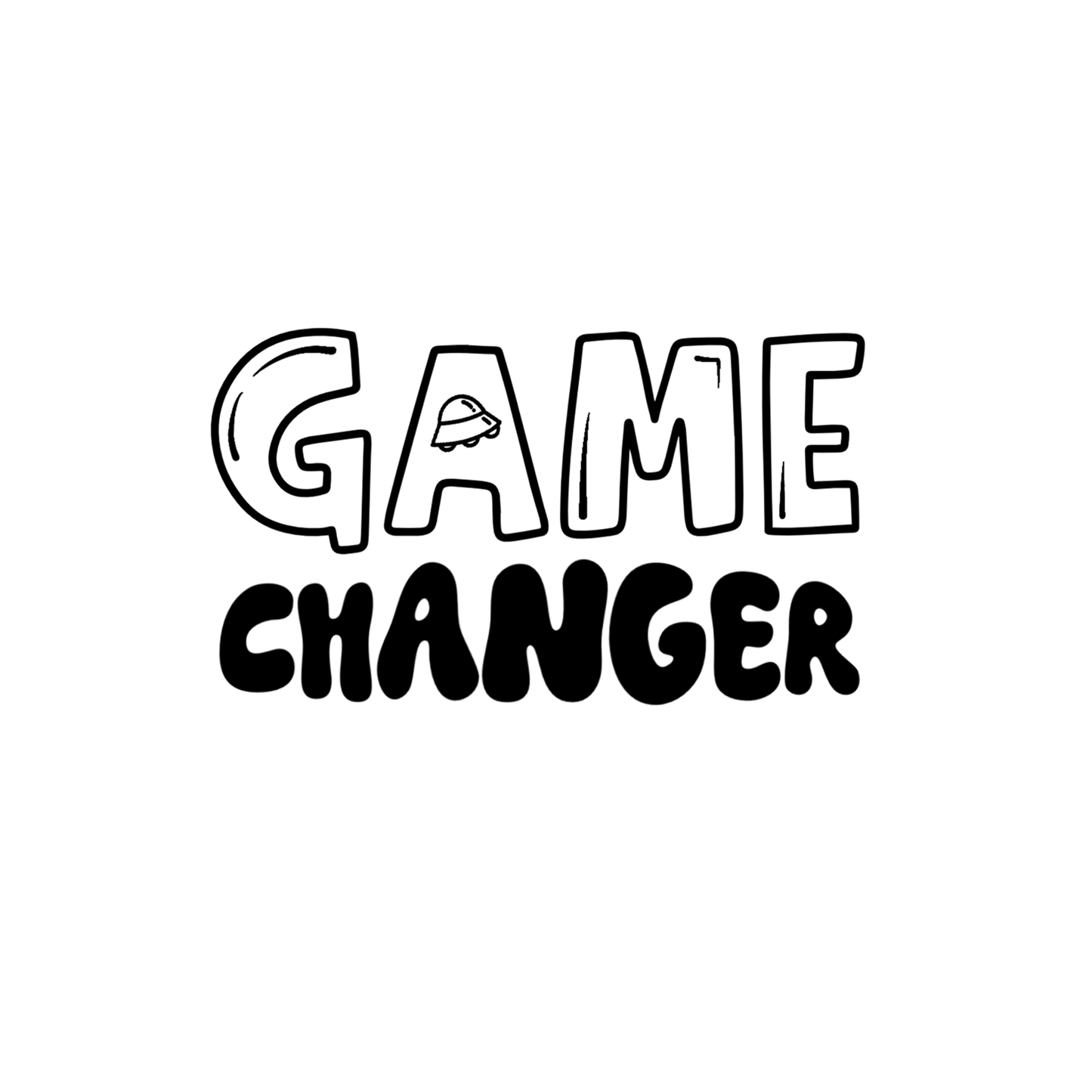 Bügelbild "Game Changer" in 6 verschiedenen Größen