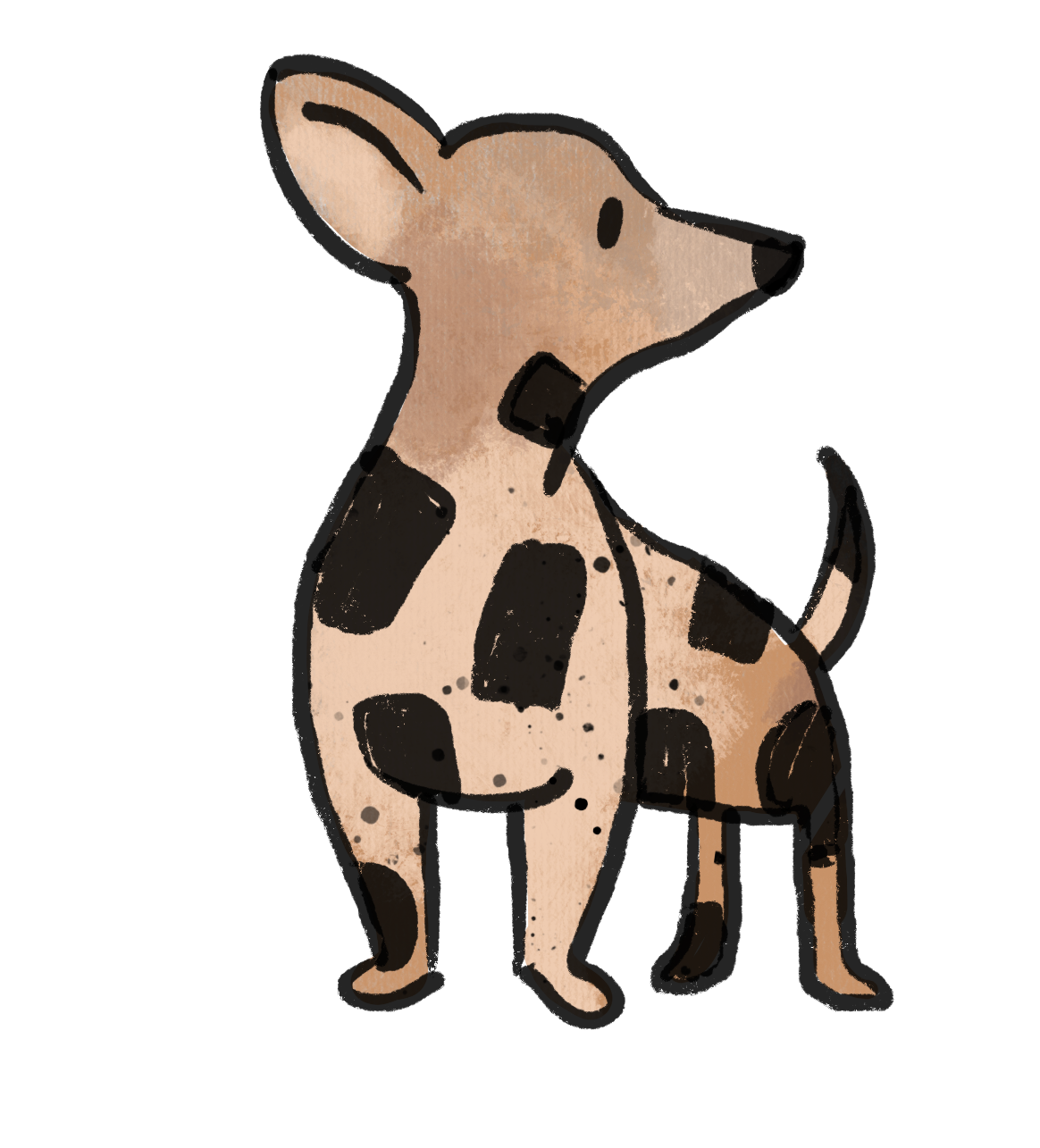 Bügelbild "Hundewelt 3" in 6 verschiedenen Größen