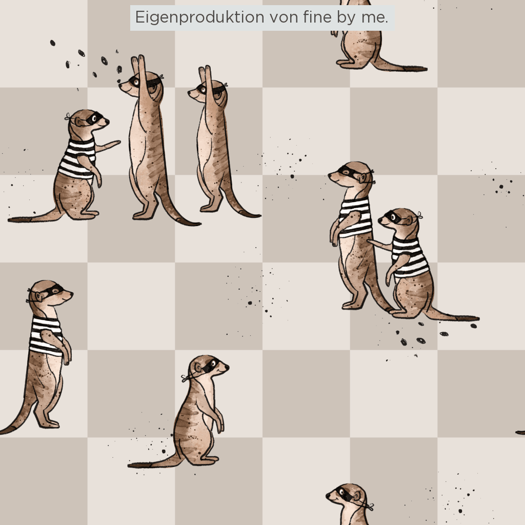 Stoffübersicht „Erdmännchen Gang beige“