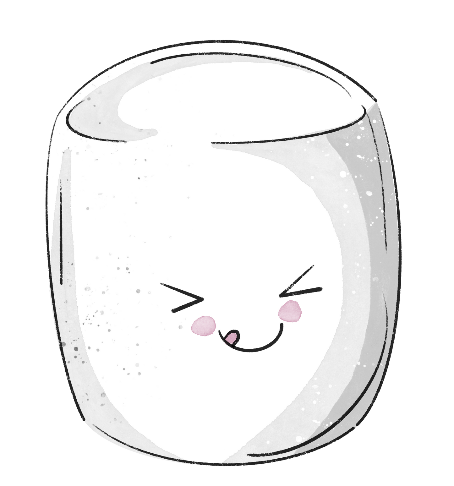 Bügelbild "Marshmallow 3" in 6 verschiedenen Größen