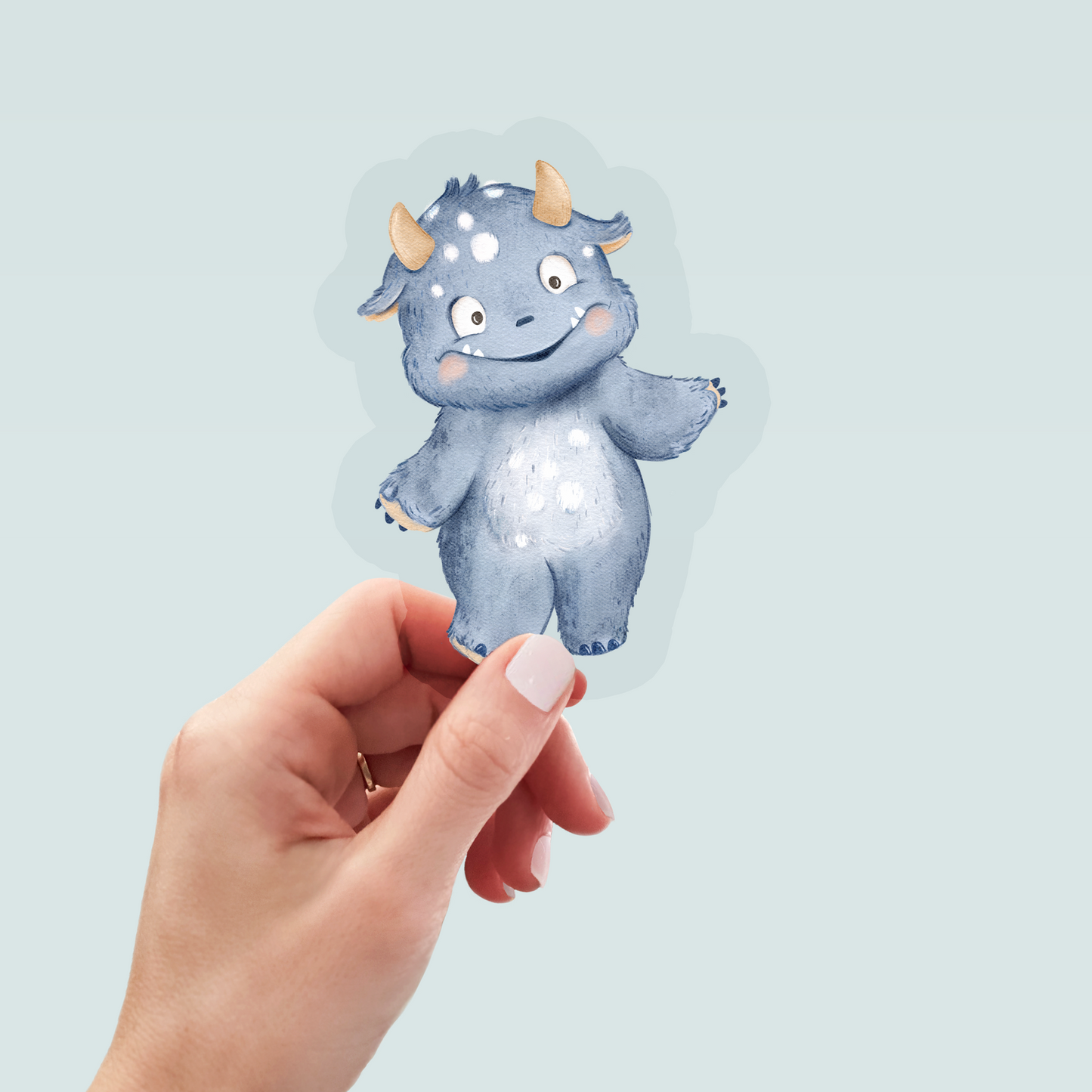 Bügelbild "Bogey blue" in 6 verschiedenen Größen