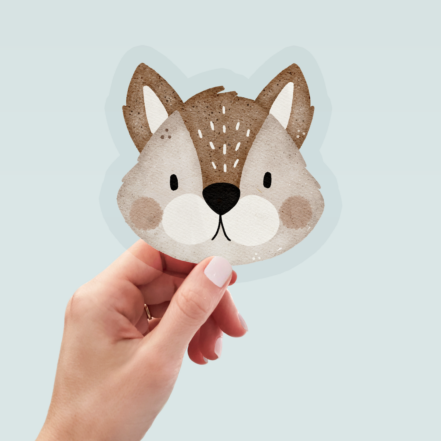 Bügelbild "Cheeky hazelnut" in 6 verschiedenen Größen