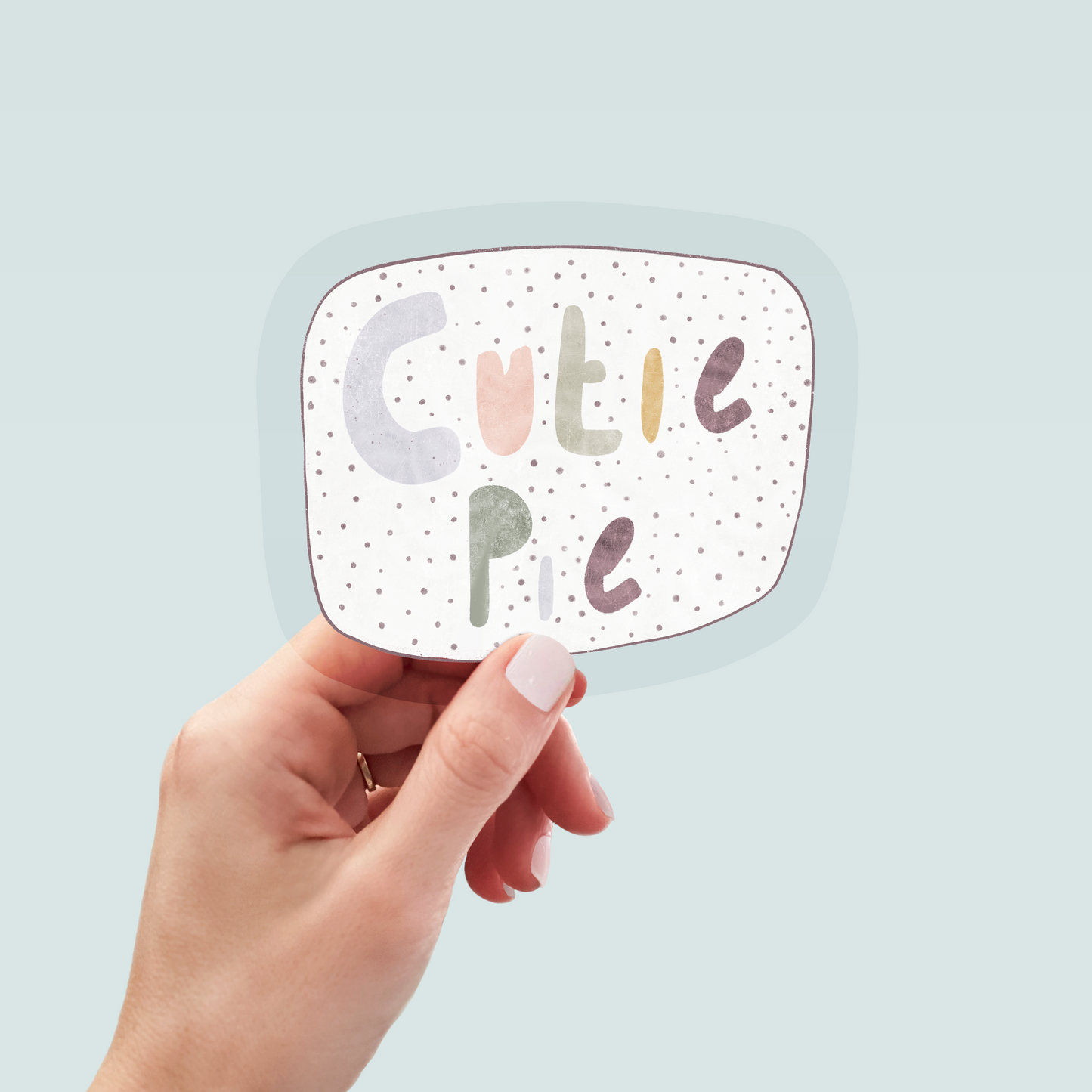 Bügelbild "Cutie Pie dotties" in 6 verschiedenen Größen