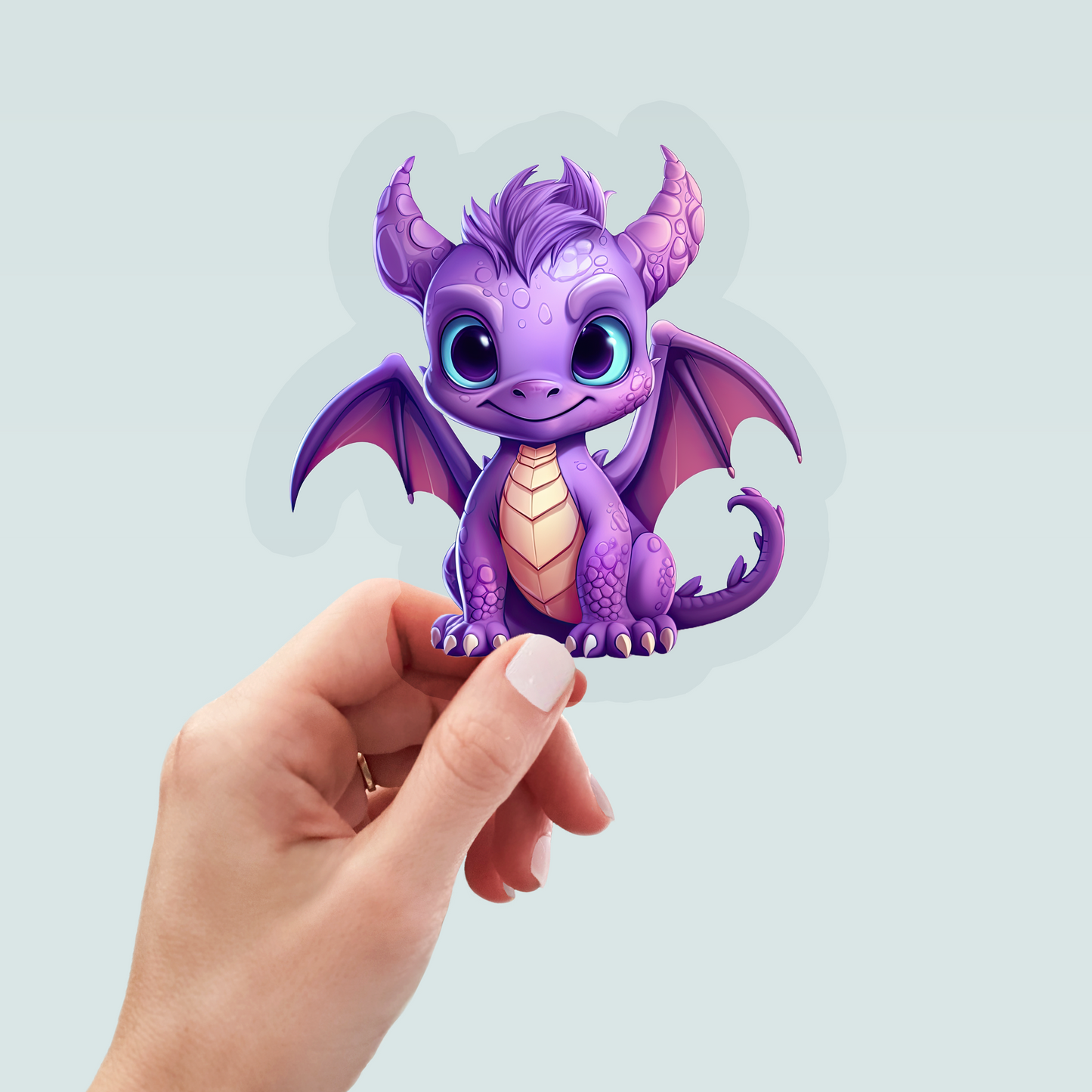 Bügelbild "Drache lila 1" in 6 verschiedenen Größen