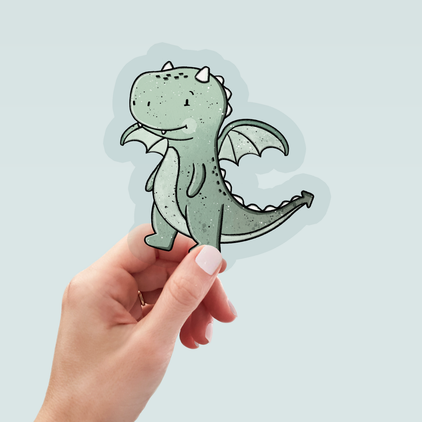 Bügelbild "Dragonia Drache dunkelgrün" in 6 verschiedenen Größen