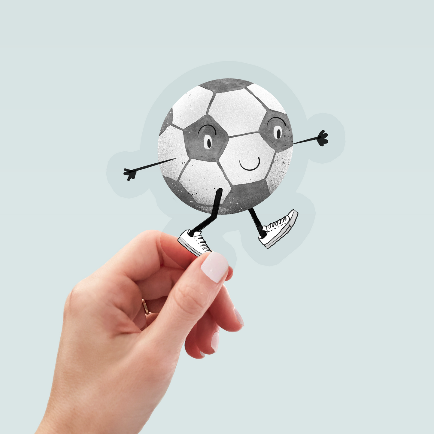 Bügelbild "Fußball" in 6 verschiedenen Größen