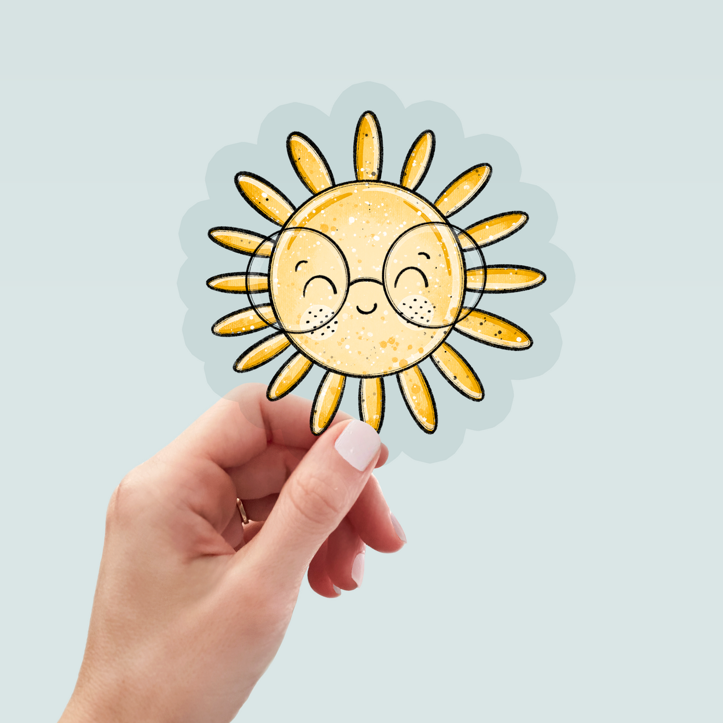 Bügelbild "Liebe Sonne" in 6 verschiedenen Größen