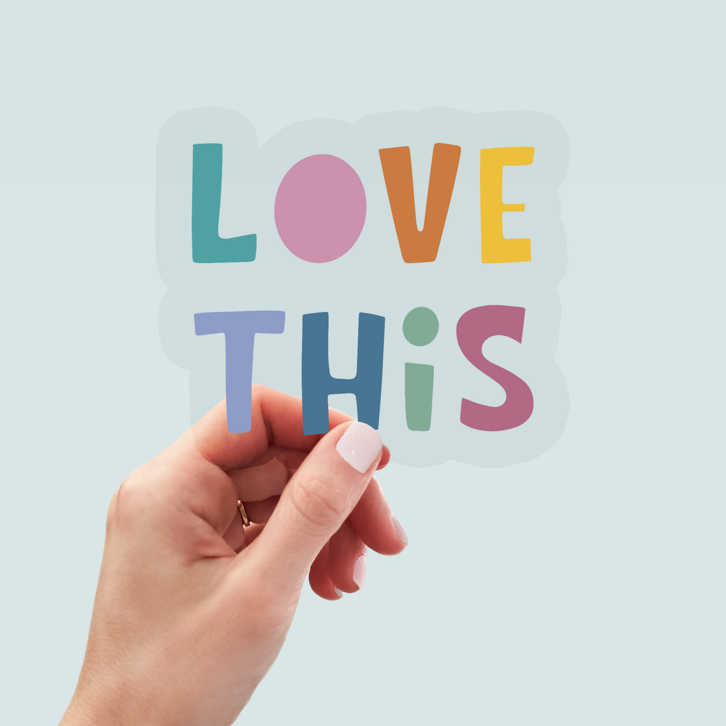 Bügelbild "Love this" in 6 verschiedenen Größen
