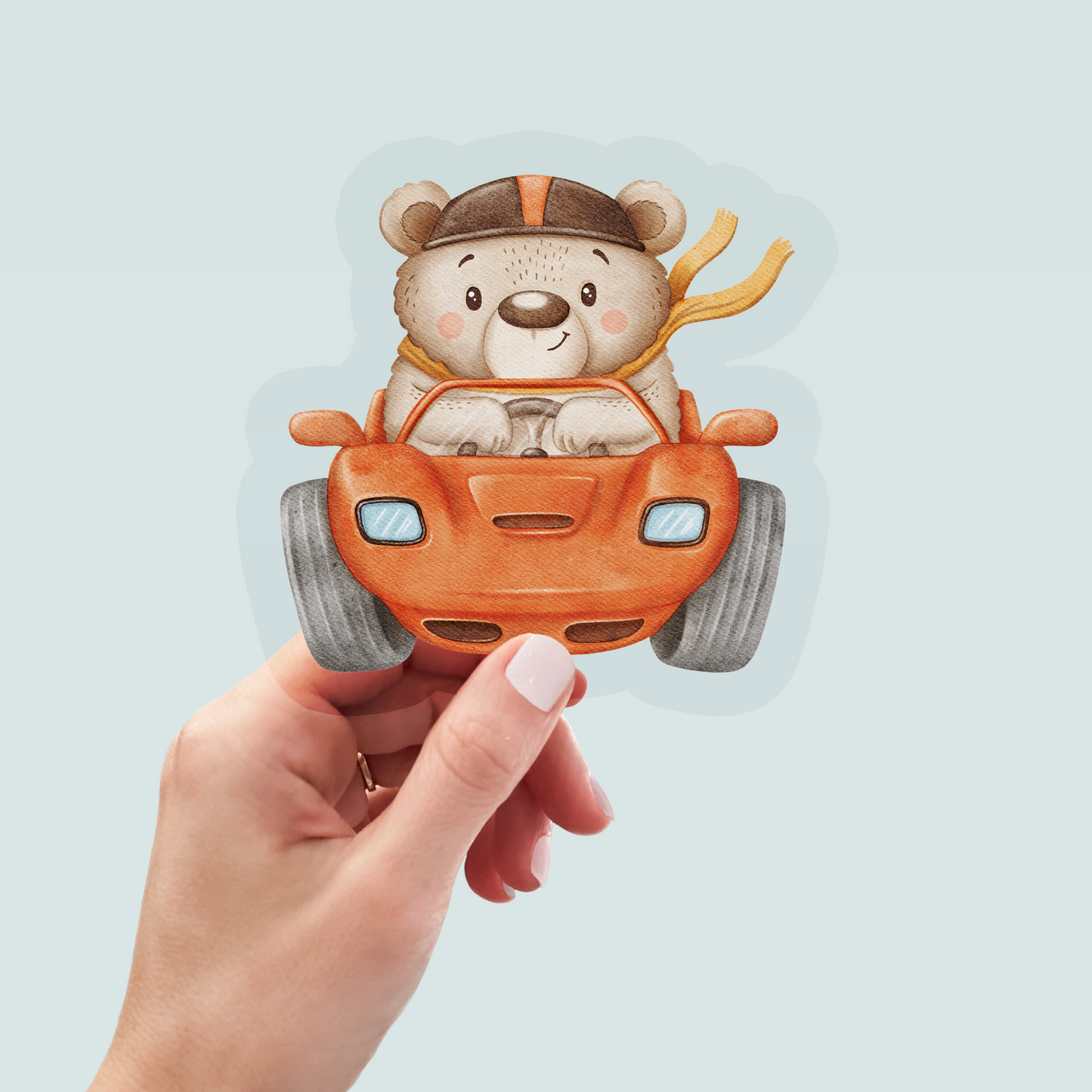 Bügelbild "Speedy Bear" in 6 verschiedenen Größen