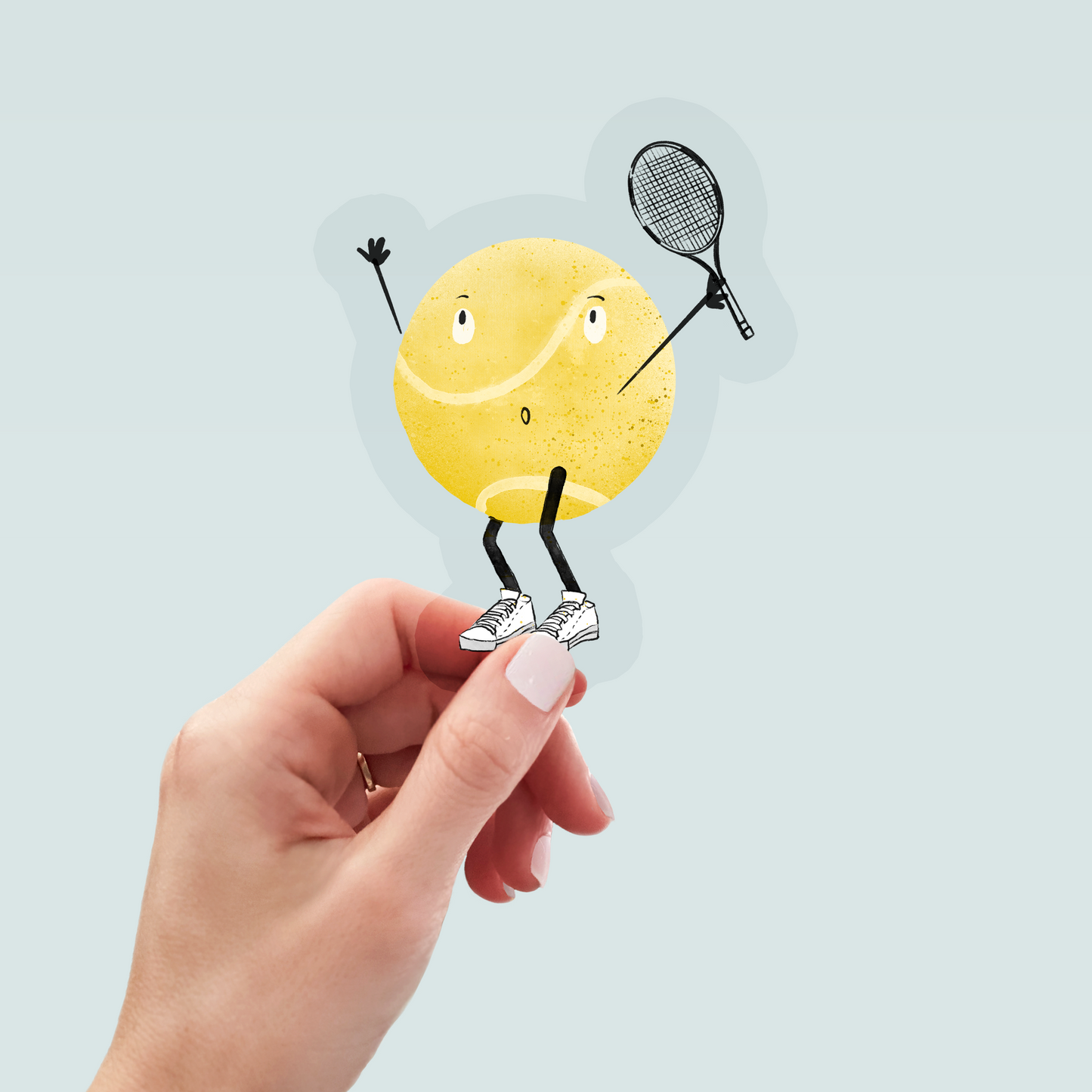 Bügelbild "Tennisball" in 6 verschiedenen Größen