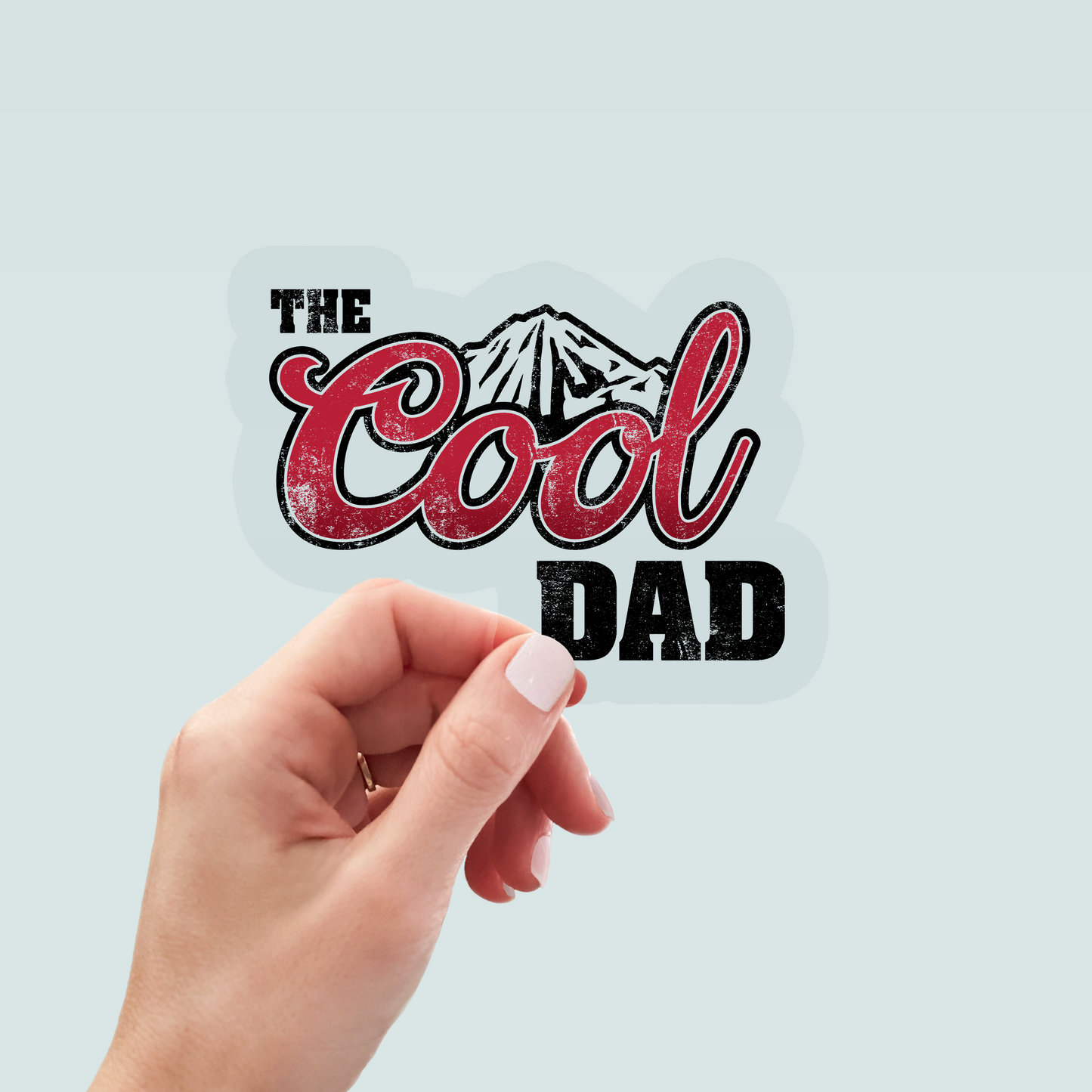 Bügelbild "The Cool Dad" in 6 verschiedenen Größen