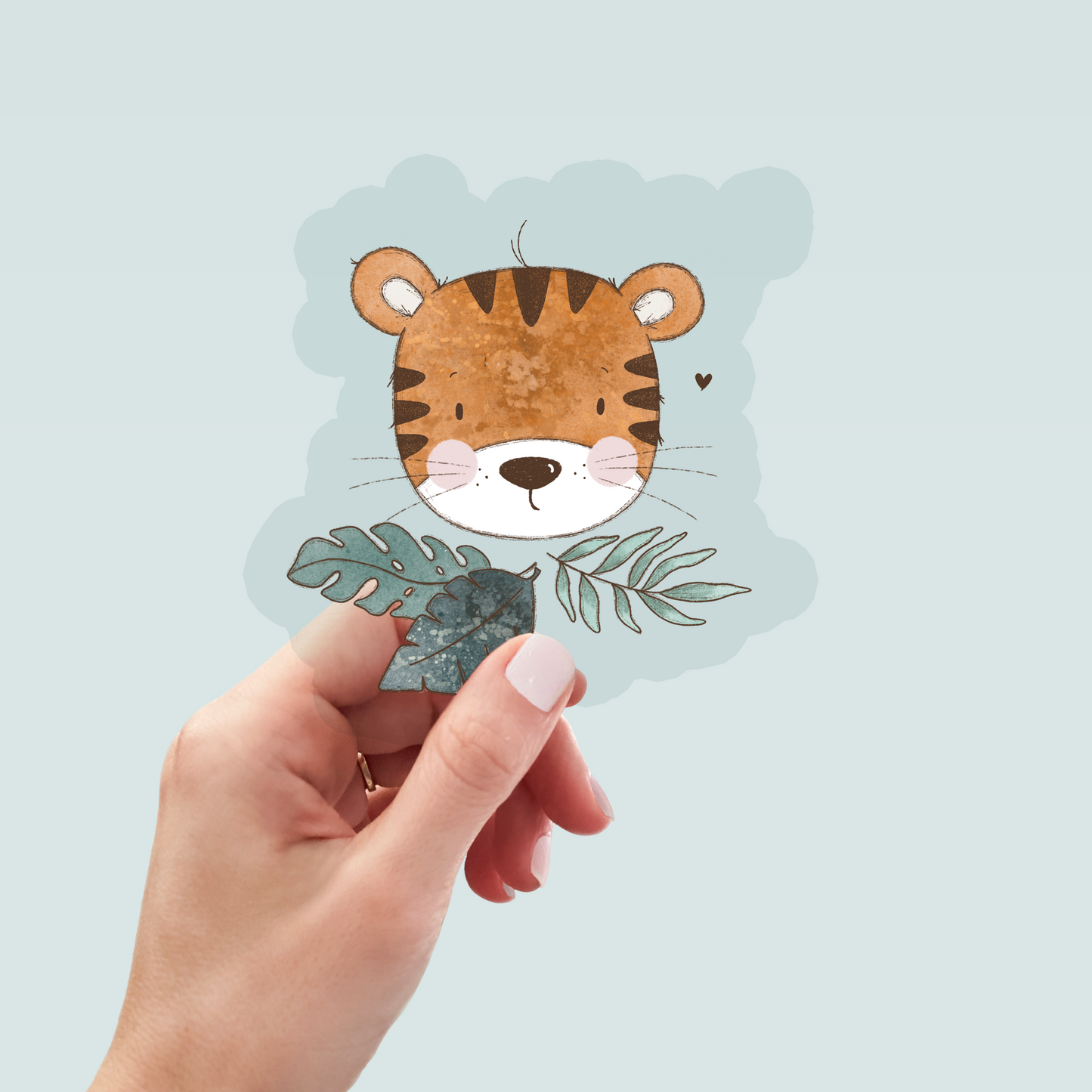 Bügelbild "Tigerchen" in 6 verschiedenen Größen