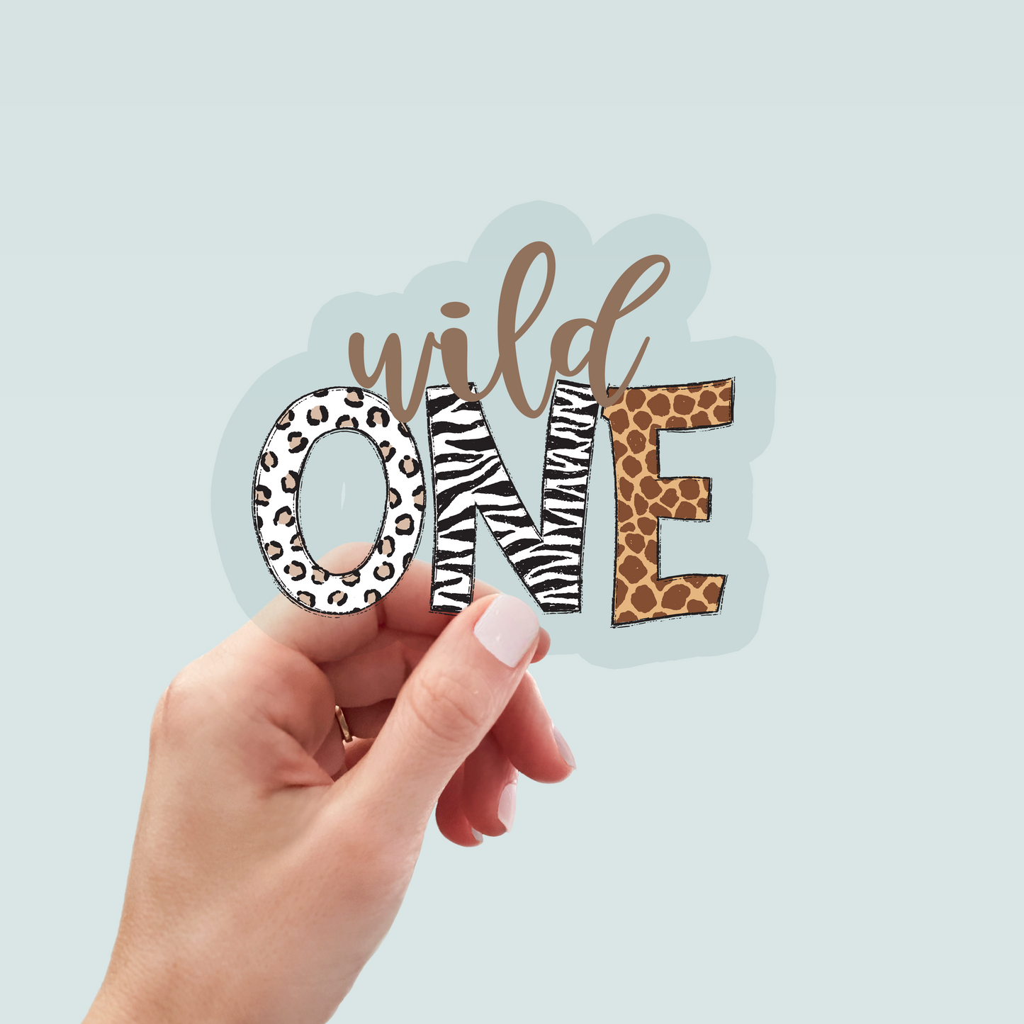 Bügelbild "Wild One Animalprint" in 6 verschiedenen Größen