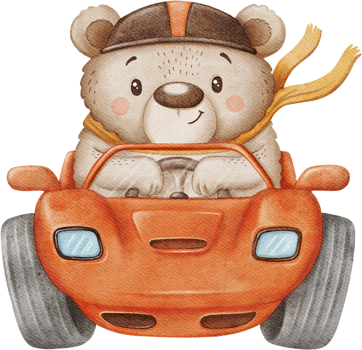 Bügelbild "Speedy Bear" in 6 verschiedenen Größen