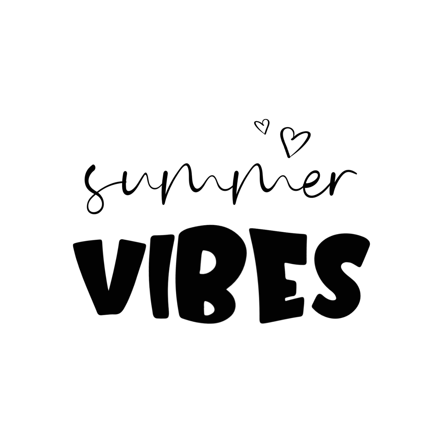 Bügelbild "Summer Vibes" in 6 verschiedenen Größen