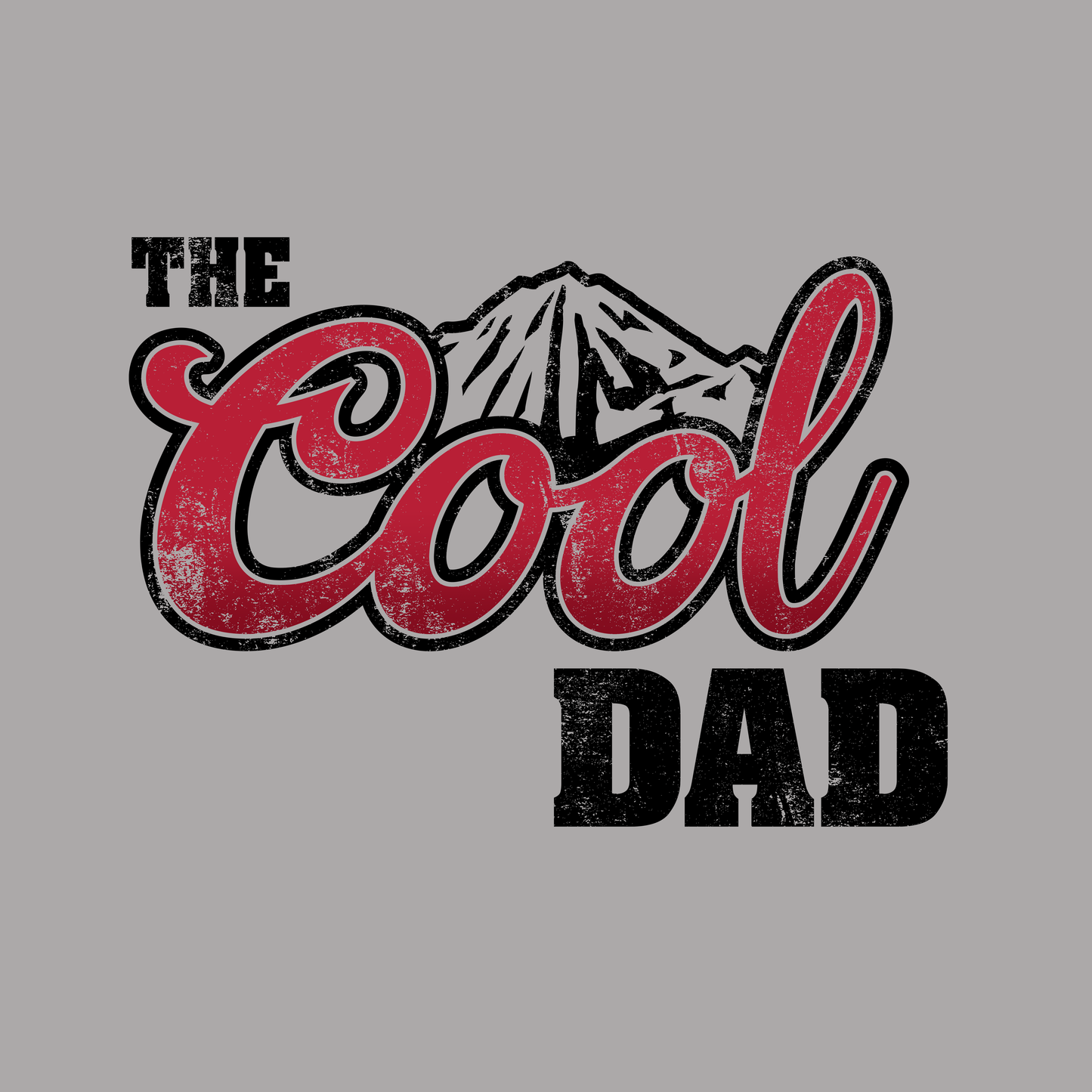 Bügelbild "The Cool Dad" in 6 verschiedenen Größen