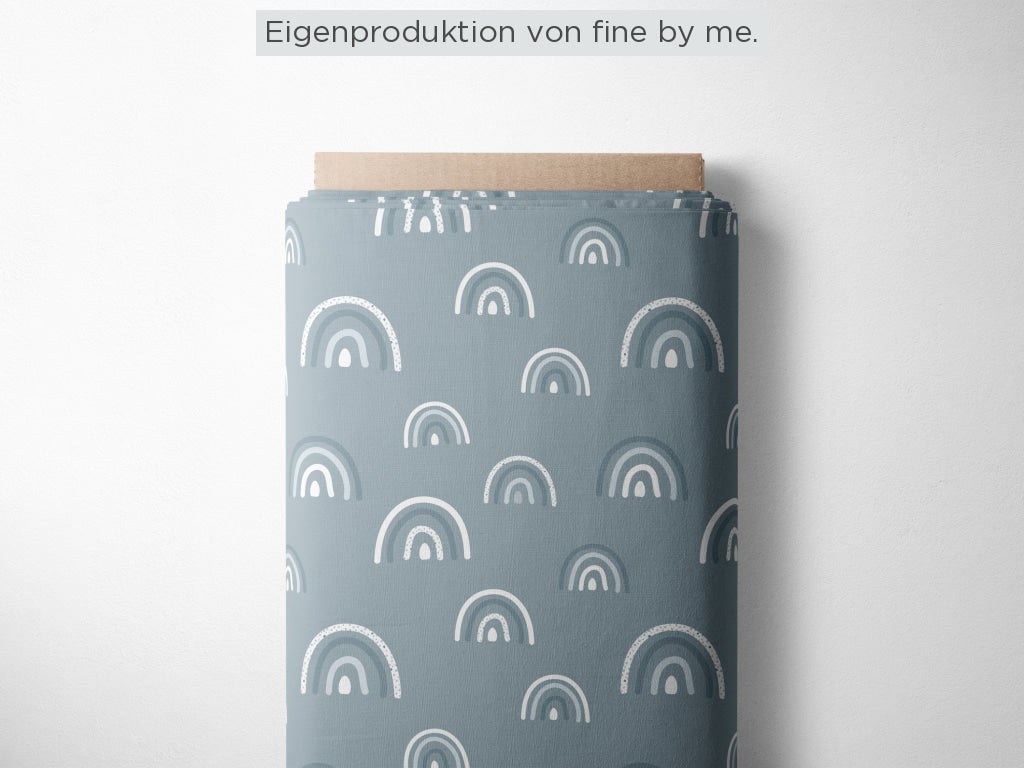 Stoffübersicht „Rainbows slate“
