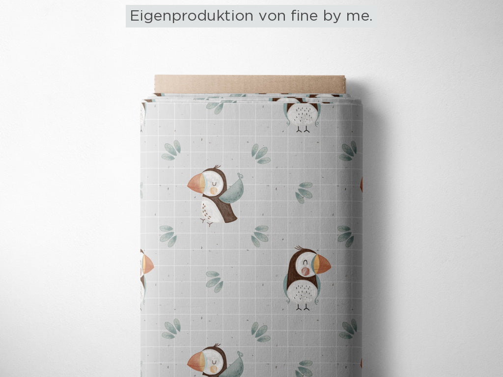 Stoffübersicht „Puffin Grid“