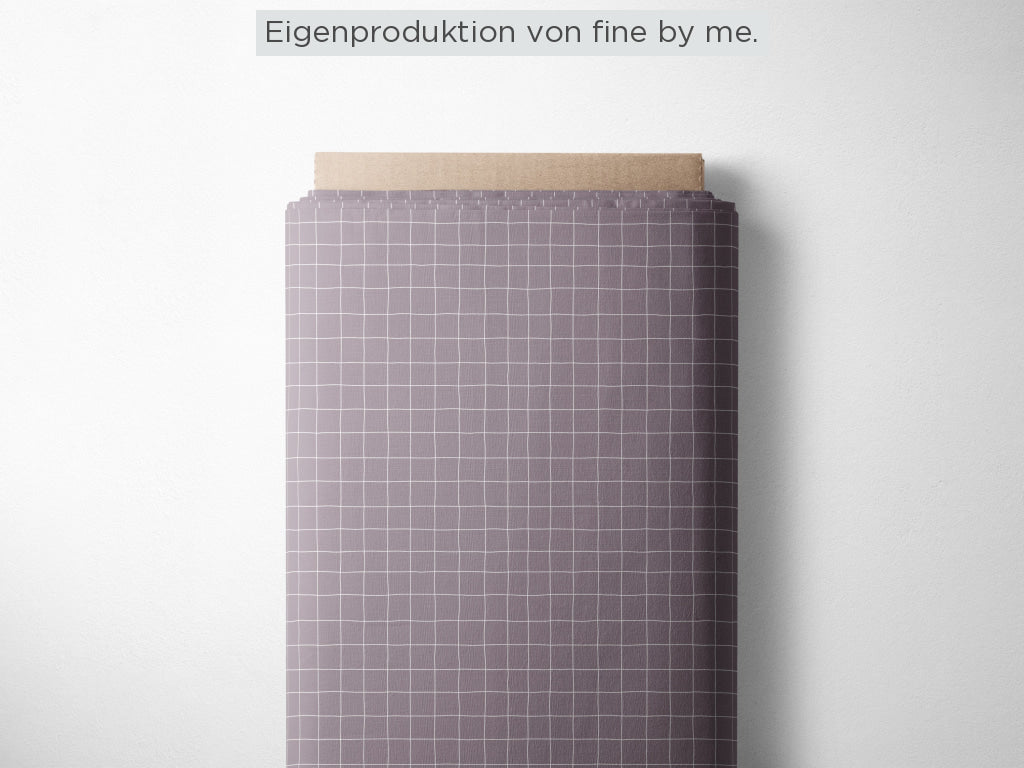 Stoffübersicht „Grid lavender“