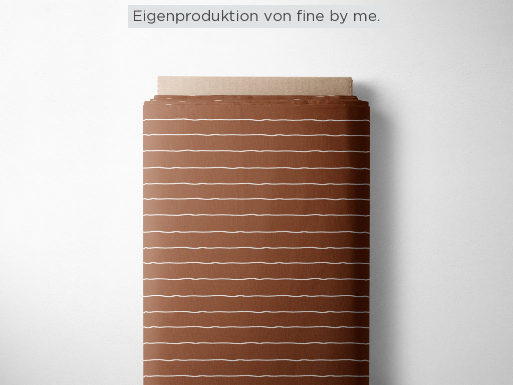 Stoffübersicht „Stripes toffee“