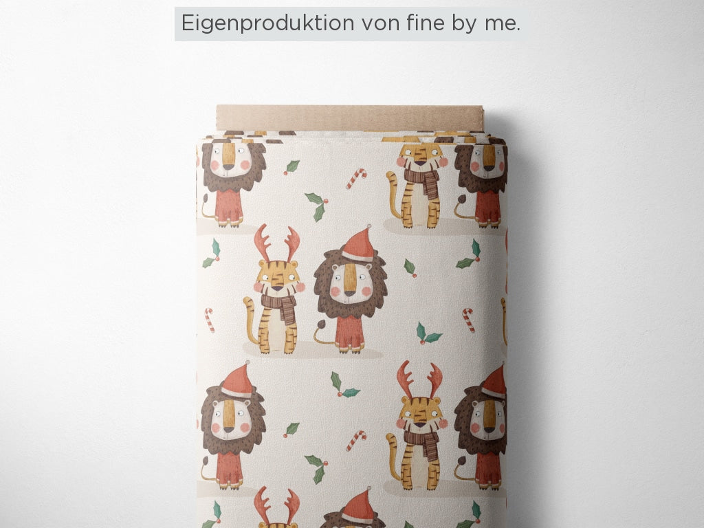 Stoffübersicht „Christmas Lion and Tiger"