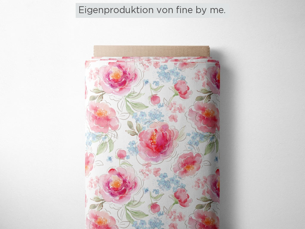Stoffübersicht „Aquarell Peonies“