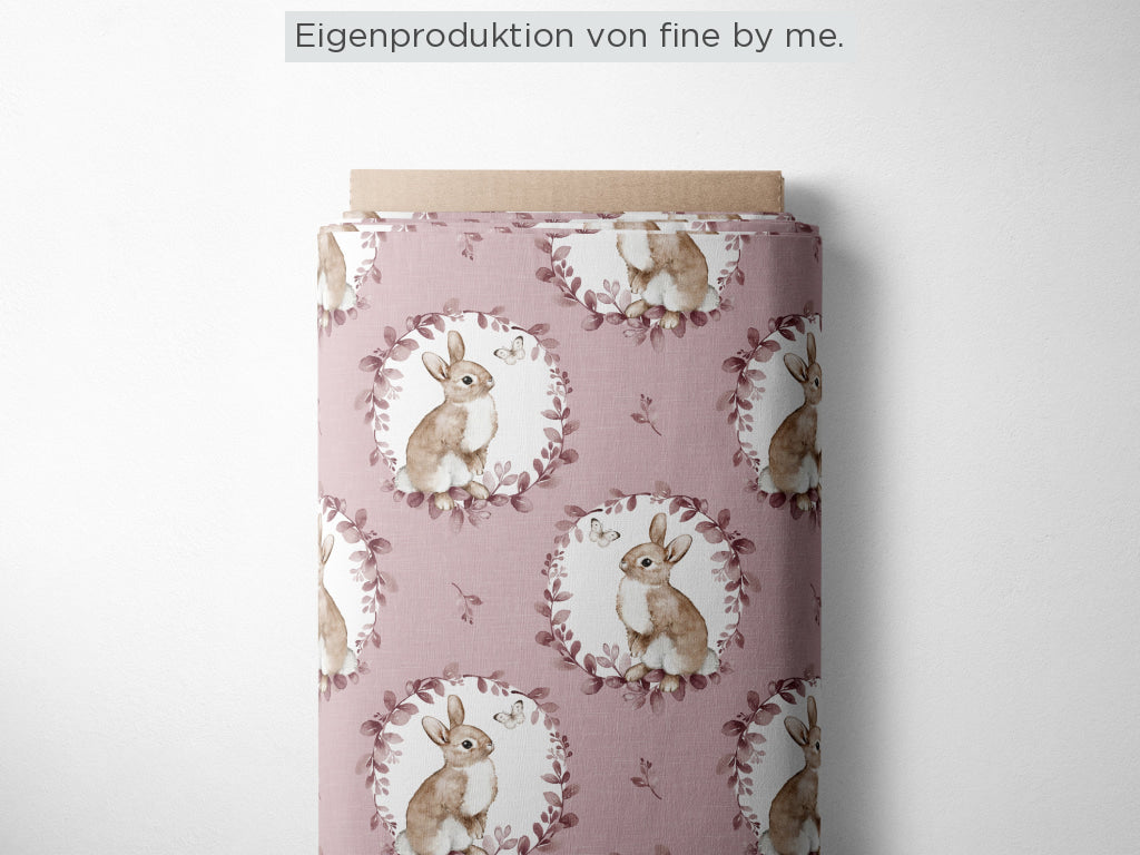 Stoffübersicht „Bunny and Butterfly rose"