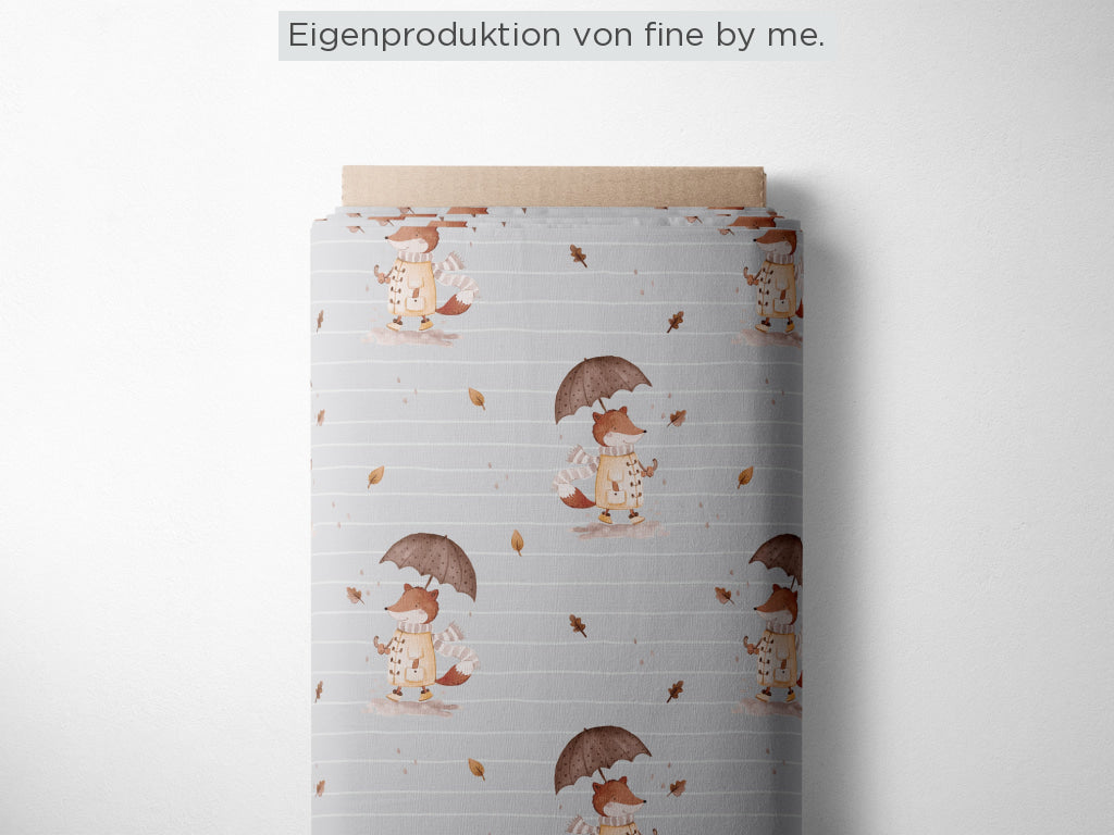 Stoffübersicht „Fox in the rain“