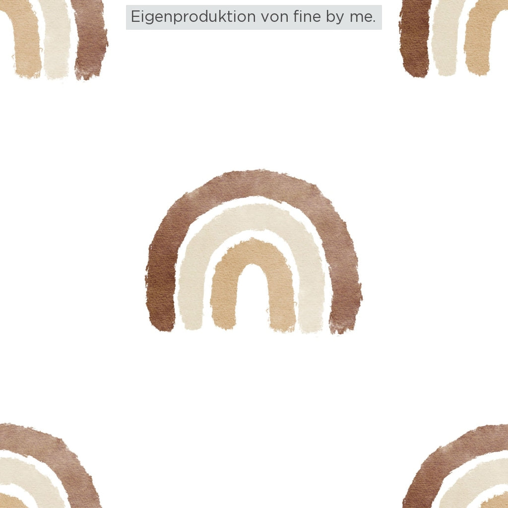 Stoffübersicht „Boho Rainbow brown“