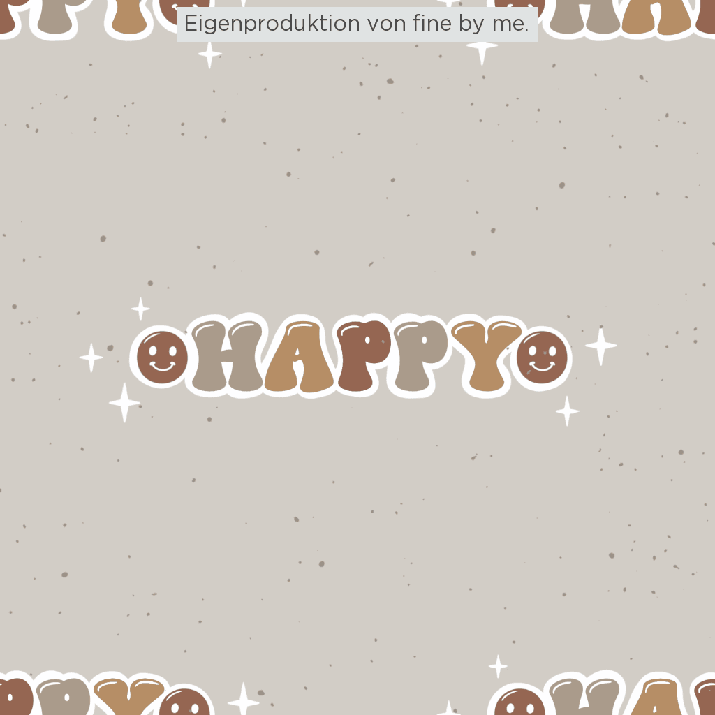 Stoffübersicht „Happy“