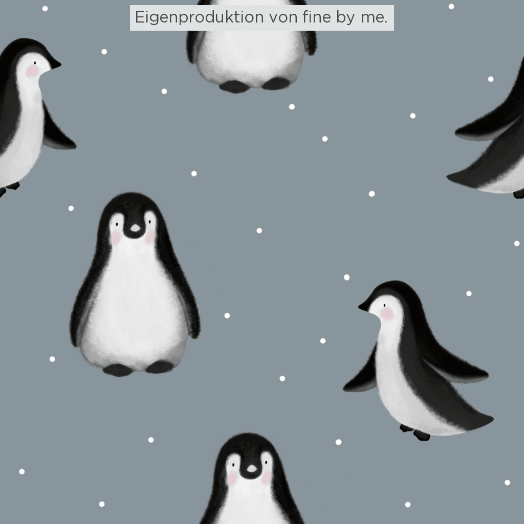 Stoffübersicht „Little Penguins steel“