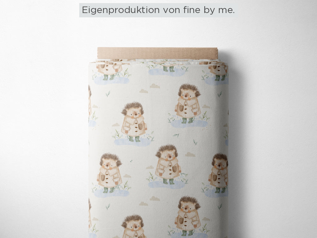 Lagerware: Bio Sommersweat „Pfützenwetter“ exklusive Eigenproduktion Bio Sommersweat, 95% Baumwolle, 5% Elasthan,