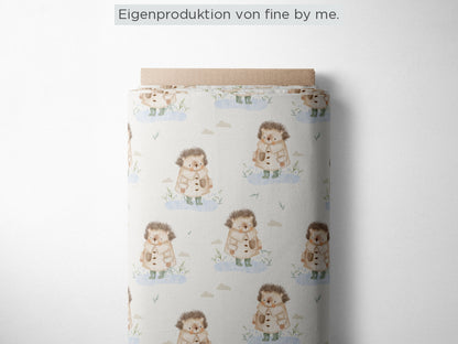 Lagerware: Bio Sommersweat „Pfützenwetter“ exklusive Eigenproduktion Bio Sommersweat, 95% Baumwolle, 5% Elasthan,