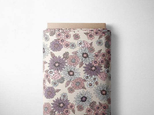 *Vorbestellung* Bio-Jersey „Soft Flowers“, exklusive Eigenproduktion