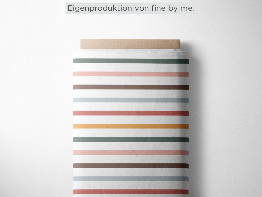 RESTSTÜCK 88cm Bio Sommersweat „Colour Stripes Lizz“ Eigenproduktion Bio Sommersweat, 95% Baumwolle, 5% Elasthan,