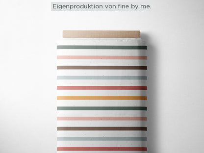 RESTSTÜCK 88cm Bio Sommersweat „Colour Stripes Lizz“ Eigenproduktion Bio Sommersweat, 95% Baumwolle, 5% Elasthan,