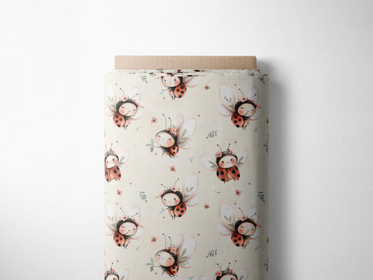 *Vorbestellung* Bio-Jersey „Happy Ladybugs“, exklusive Eigenproduktion