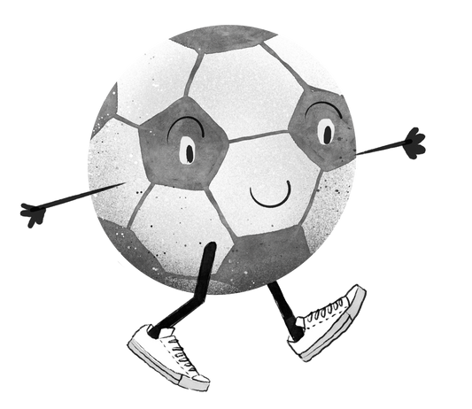 Bügelbild "Fußball" in 6 verschiedenen Größen