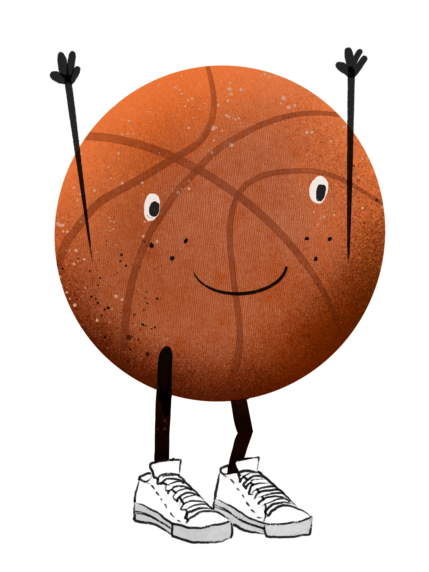 Bügelbild "Basketball" in 6 verschiedenen Größen