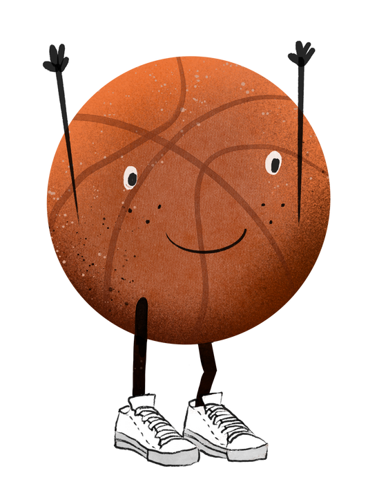 Bügelbild "Basketball" in 6 verschiedenen Größen