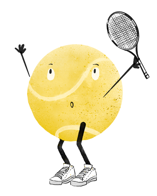 Bügelbild "Tennisball" in 6 verschiedenen Größen
