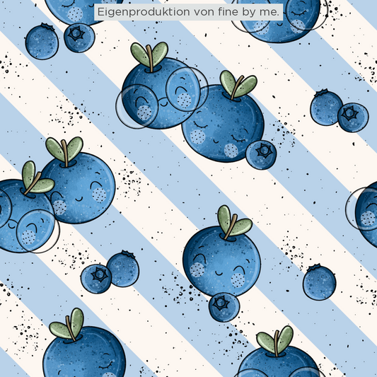 *Vorbestellung* Bio-Jersey „Blueberries“, exklusive Eigenproduktion