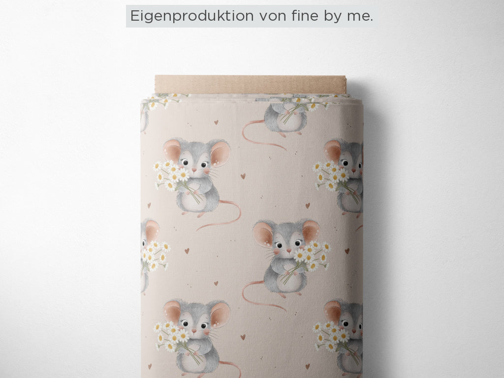 Stoffübersicht „Blumenmausi“